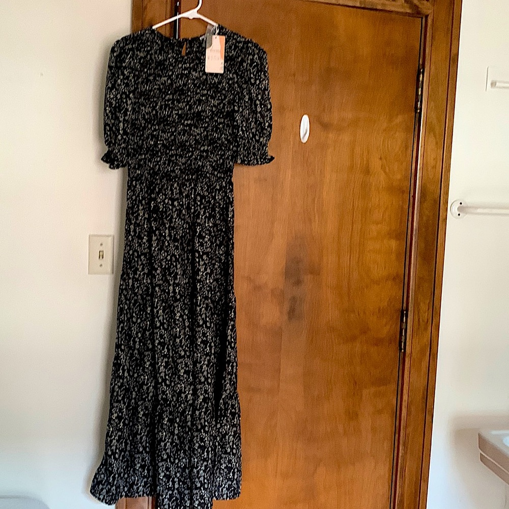 Black and white printed BTFBM dress.